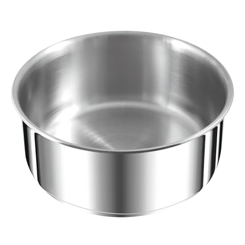 Tefal L898S4 Ingenio Preference 4-Piece Casserole Set | Stackable | Space Saving Stainless Steel | Suitable for Induction Cookers | Stainless - 9