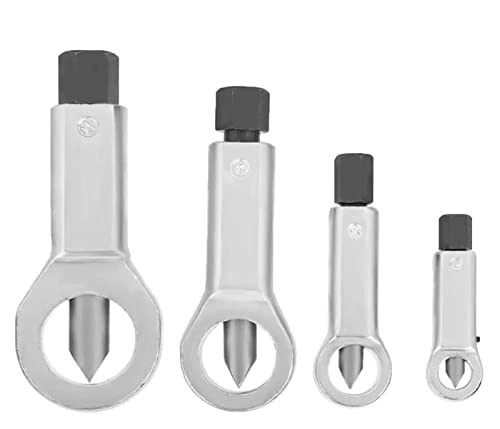 Metal Nut Splitter Cracke (4 Pack), Heavy Metal Duty Nut Splitter Pressure Nut Splitting Tools For Removing Broken Nuts #TOP7