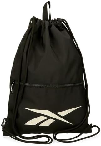 Reebok Malden Backpack with Zip Black 35 x 46 cm Polyester by Joumma Bags, Black, One Size, Backpack Sack with Zip