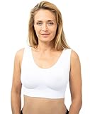 LA LUNA®️ Bustier ohne Bügel, Soft Schlaf Still Sport BH | Büstenhalter Damen bügellos, Umstandsbh Schwarz/Weiß/Grau/Hautfarben, Bralette Lift Wohlfühl Bra, nahtlos, Yoga Sport Bustier