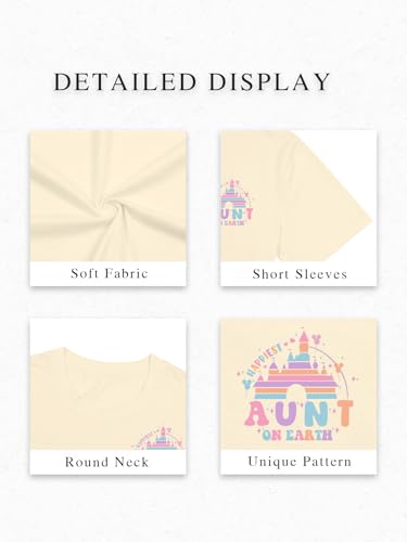 Image of Magical Shirt for Women Happiest Mama On Earth Graphic Tees Funny Mom Gifts Family Holiday Vacation Tops