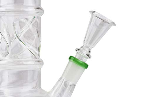 Weedness Bong Glas Chillum 18,8 mm Schliff Trichter 14 cm - Shillum Zubehör Kopf Adapter Aufsatz Steckchillum Kupplung – Bild 4