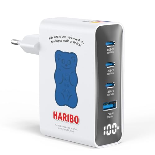 Haribo 100W USB C Ladegerät, 4-Port...
