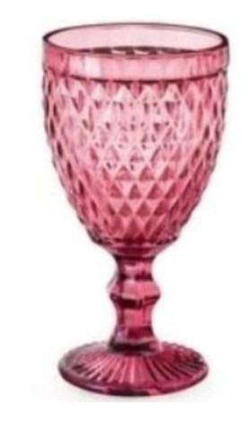 Taça Bico De Abacaxi Vidro Vermelha - 300ml