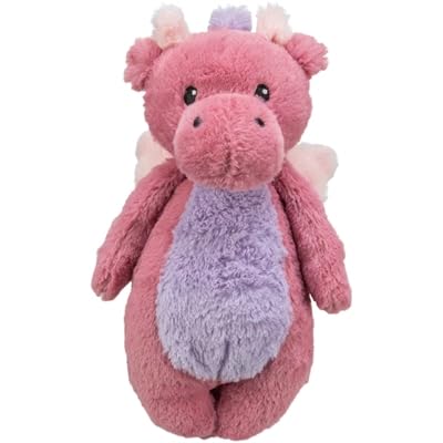 Trixie Drachen-Plüschtier, kuscheliges Hundespielzeug aus weichem Plüsch für Haustiere - Robustes Hundspielzeug, 27 cm, mit Stimme - Drache als Kuscheltier für kleine & große Vierbeiner - 36095