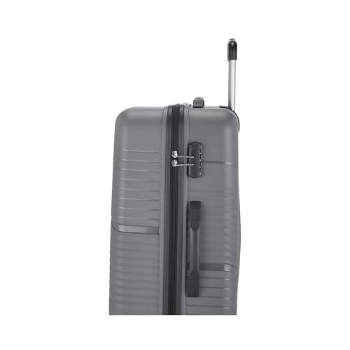 Image of Safari Carter Hard-Sided Polypropylene 5 Years Warranty 8 Wheels Spinner Carry-On Luggage (55, Grey),Medium, 67 Cm