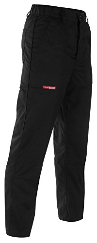 Pantalon de Travail Homme Noir | Pantalon de Sécurité | Cargo Pants Elastique pour Hommes | Leger | Multi-Poches | pour Jardinage, Chantier etc. - Noir - Taille 50 FR (48 DE)