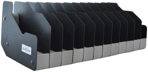 BenchMaster Pistol Rack, Handgun Safe Storage, Holds 12 Pistols, Secure Gun Holder Organizer, Kydex and High-Density Foam, No Metal, Lightweight, Sturdy, No Flex, Made in USA