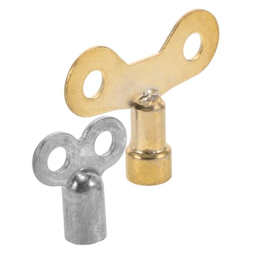 HOMSFOU 2pezzi Chiave Per Acqua e Chiave Di Scarico Per Radiatore Accessori in Lega Di Alluminio Per Bocchette Del Radiatore Foro Quadrato