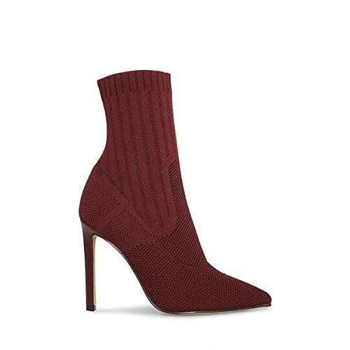 ▷ Steve Madden Botines discretos para mujer, Vino, 10