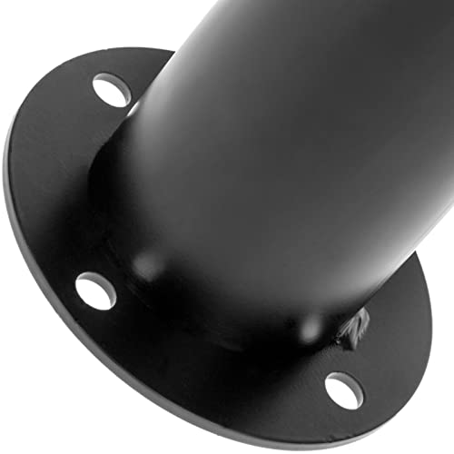 Miniatura 8 de Primematik - Pilona Bolardo De Acero Con Base Clavada Negro 75x600mm