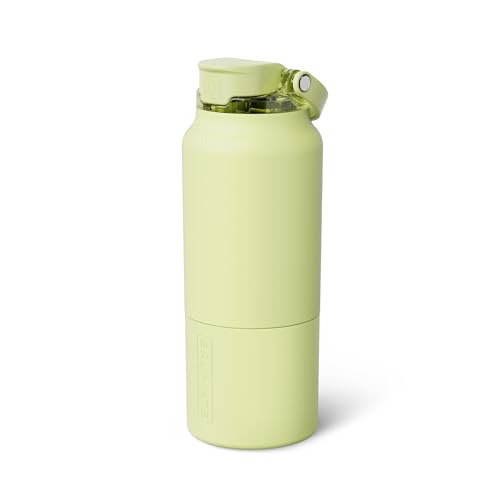 Image of BruMate Rise 35oz Water Bottle With 100% Leakproof Covered Silicone Straw | Insulated Stainless Steel Water Bottle With Removable Straw | Fast Flow | Soft Sip Silicone Spout | BPA-Free (Prickly Pear)