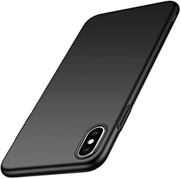 Winpromise Phone Case for iPhone Xs Max Slim Protective Xs Max Case [Guard from Shock/Scratch/Slip/Fingerprint] [Matte Finish] Durable PC Hard Cover for iPhone Xs Max-Black