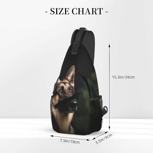Morrales Sling German Shepherd para senderismo y uso diario miniatura 2
