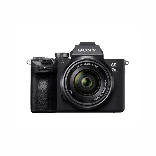 Image of Sony Alpha ILCE-7M3K Full-Frame 24.2MP Mirrorless Digital SLR Camera with 28-70mm Zoom Lens | 4K Full Frame | Real-Time Eye Auto Focus | Tiltable LCD, Low Light Camera - Black