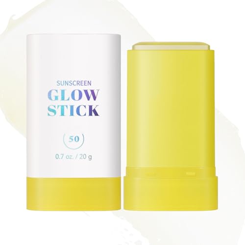 Invisible Sunscreen Stick For Face SPF 50 - Broad Spectrum Sun Protection, Water Resistant, Non-Greasy, Perfect For Sensitive Skin - Dewy Finish, Mess-Free Application - 20g