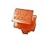 R.J. Enterprises - RJ45 Jack Dust Cover, Cap, Protector, Orange (Price per Bag of 100p) DC-0-OR