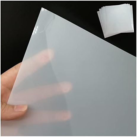 BANLTRE 12 Sheets 7.5 mil Mylar Sheet 12 x 12 inch Milky Translucent PET Blank Stencil Making Sheet for Cutting Machines, Cut Tool Template Material (7.5 mil)