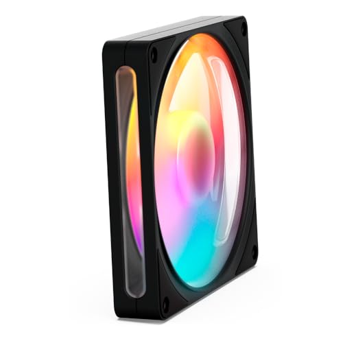 Image of NZXT F140 RGB - 140mm PWM RGB PC Case Fan, 8 LEDs - Black