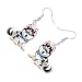 Imagen de BAMAY Acrílico Divertido Husky Siberiano Pendientes Colgante Joyería Cachorro Mascotas Lindo Perro Regalos para Mujeres Chicas Amantes de los perros Charms Decoración