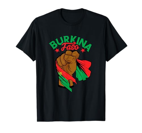 Burkina Faso Flag Handfist Burkina Fasoan Pride Patriotic T-Shirt