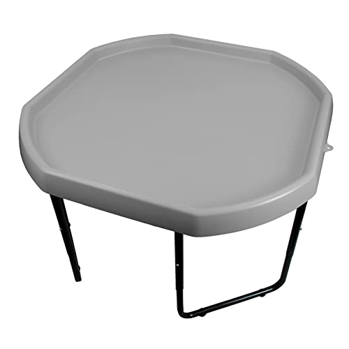 Medium Grey 70cm Plastic Activity, Sand & Water Mixing Play Tray with Stand Adjustable to 3 Heights.