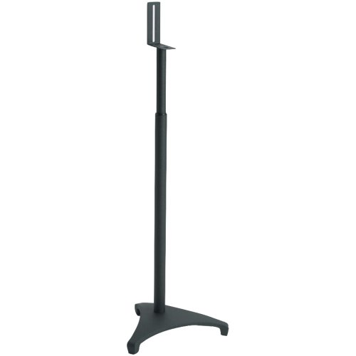 Image of Sanus Systems EF-SATB Euro Foundations Adjustable Satellite Speaker Stands, Black (Pair)