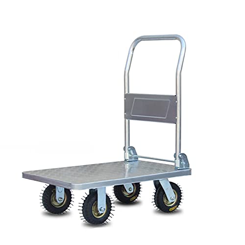 NiceyCare Schwerlast Plattformwagen - 1000kg Tragkraft Mit 360° Rädern & Klappbarem Griff