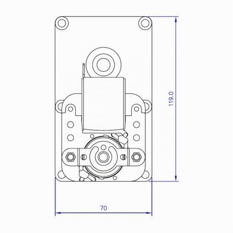 Moteur pour poêle à pellets T3 3 tr affutage 32 mm arbre 9,5 mm Mellor, évêques, Cléments et lavoir