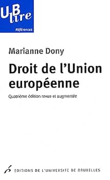 Paperback droit de l'union europeenne 4 edition revue et augmentee [French] Book