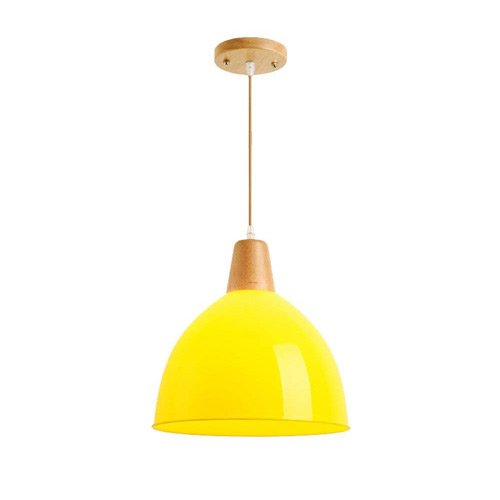 Suspension bois E27 réglable pour corriger un éclairage de plafond trop sombre