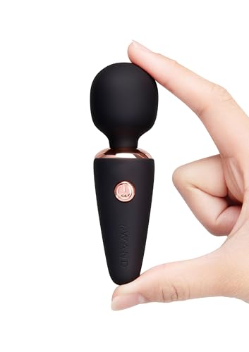 Stimulateur clitoridien compact Le Wand Mini baguette noire rechargeable