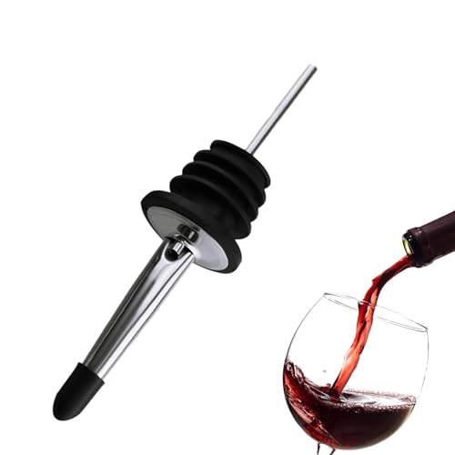 Tapón de botella de vino de acero inoxidable, boquillas para botellas de licor | Boquilla de aceite de oliva - Accesorios para barman de Bar, vertedor de botellas de velocidad de acero inoxidable con