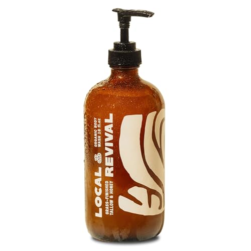 Local Revival Tallow and Honey Body Wash - Unscented - Beef Tallow with Honey Olive Oil Shea Butter and Jojoba Oil - Moisturizing Body Wash for Men and Women 16oz
