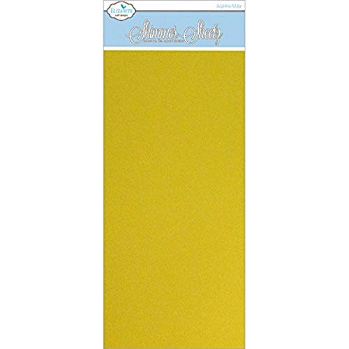 Elizabeth Craft Designs Metallic Mylar Shimmer Sheetz, 5 by 12-Inch, Yellow/Gold, 3 Sheets