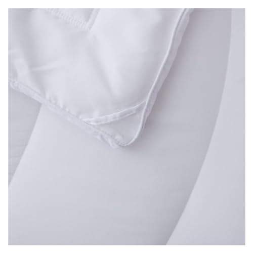 Edredón Queen de microfibra reversible y ligero de color sólido para cama 7