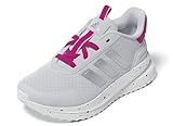 adidas X_PLR Path Sneaker, Dash Grey/Silver Metallic/Shock Pink, 4 US Unisex Big Kid