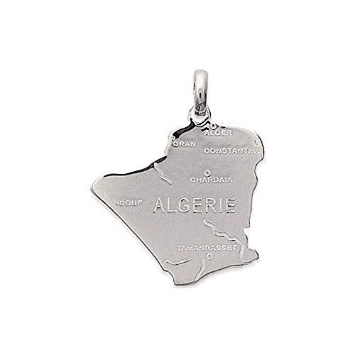 Pendentif"carte du Algerie" Argent Massif 925°°° garanti sans nickel