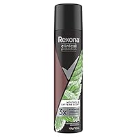 Rexona Clinical Protection Antiperspirant Aerosol Deodorant Menthol and Caffeine Scent for Men 180 ML