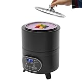 8L Joghurtmaschine, Automatischer Joghurtmaschine mit Temperaturen & Timer, Verstellbarer Temperaturbereich 25-80°C/77-176°F für den Heim-Bio-Joghurt,Käse-/Natto-Zubereiter,Fruchtwein (Schwarz)