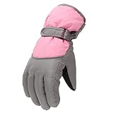 HAOLEI Ski Handschuhe für Kinder - wasserdichte und Winddichte Winterhandschuhe Warm Sporthandschuhe Snowboardhandschuhe für Outdoor-Sport, Fahrradhandschuhe Warme Handschuhe in Winter 2-8 Jahre