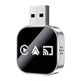 NONDK Adaptador USB para Carplay, Mirror Link, Android Auto, Inalámbrico, con Cable y Conectar y Usar B(onbly for Android)