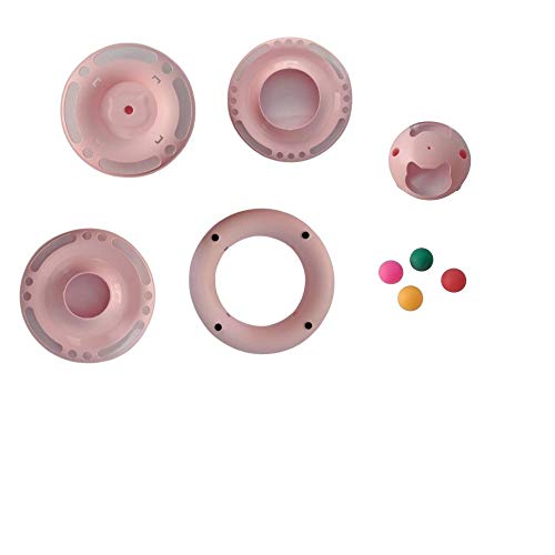 Brinquedo Torre Pet de 4 Níveis Bolinhas Para Gatos Interagir e Divertir Love Pet Rosa