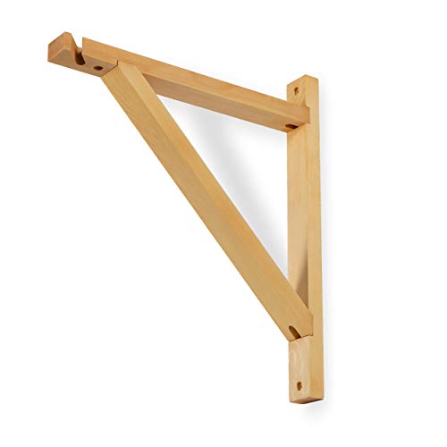 Rustic State Palma Wall Mount Wood Triangle Sconce Bracket For Plug In Hanging Pendant Light Lamp Cord Kit Fixture - Diy Shelf Project Decoration - Decorative Plant Hanger - Natural - Set Of 2 #TOP1