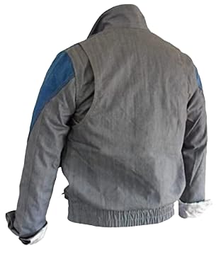 Back To Future Marty-McFly Grey Denim Jacket Mens-Retro Vintage Mcfly Jean Jacket3