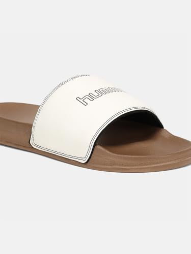 Image of hummel CLASSIC MEN SLIDERS Comfortable Cushioned Sole Arch Support Durable Lightweight Flexible Trendy Style Flip flops and Slippers Slides for Men Daily use Chappal