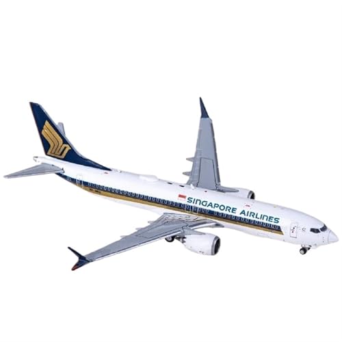 ��s�@�͌^ 1:400 �X�P�[���̃V���K�|�[���q��{�[�C���O 737 MAX 8 9V-MBA �_�C�L���X�g���^���q��@���f���R���N�V������??���i �v���[����������