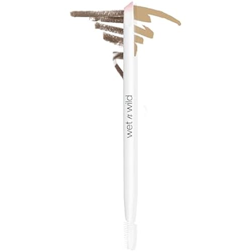 wet n wild Eyebrow and Liner Brush, Dual-Ended Angled Bristles with Ergonomic Handle for Comfortable Precision Control