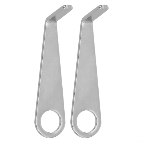 Video Doorbell Key Replacement Tool for Ring Security Camera Doorbell, Stainless Steel Secure Removal Key Tool, Compact 1.7in Design with Keychain Hole, 2 Pack Silver