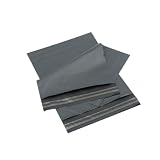 10 sobres de correo de polietileno de color gris, tamaño grande, 30,5 x 40,6 cm / 305 x 405 mm, embalaje autosellable, embalaje, bolsas postales, sobres, correo, útiles y profesionales